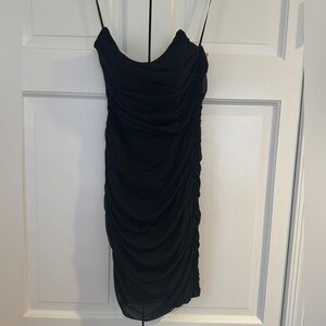 NWT That’s so fetch Elegant Black Ruched Dress size 4